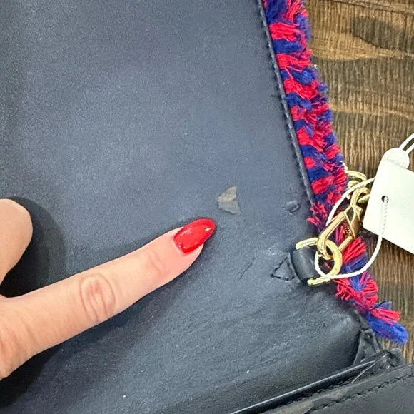 RARE Tory Burch Colorful Floral Embroidered Crossbody Bag - Picture 4 of 16